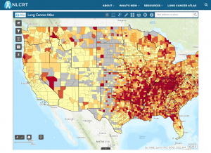 Webpage Image of the Lung Cancer Atlas Website