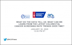 Title Slide for What Can We Learn From the Latest Colorectal Cancer Screening Rate Trends