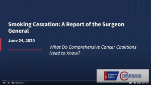 Title Slide for Smoking Cessation Report of the Surgeon General