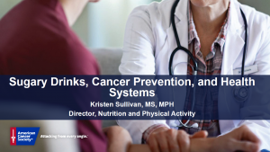 Title Slide of Sugary Drinks Presentation