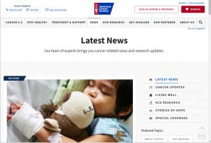 Latest News Page on the ACS Website
