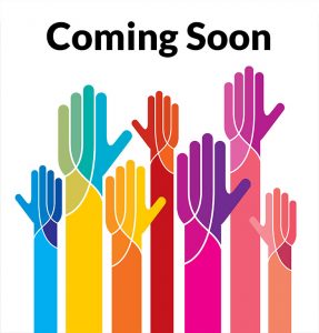 Placeholder Image of Raised Hands Saying Coming Soon