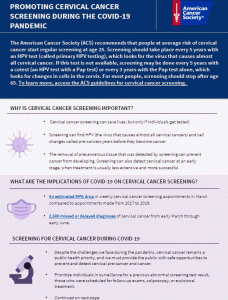 Cover Image of Cervical Cancer Tip Sheet