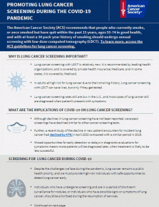 Cover Image of Lung Cancer Tip Sheet