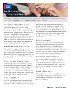 Help for Patients and Caregivers Cover