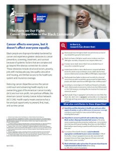 Cover Disparities in the Black Community