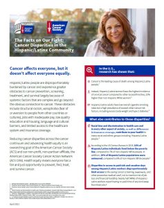 Cover Disparities in the Latinx Community