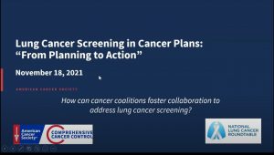 Lung Screening in Cancer Plans Cover