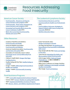 Resources Addressing Food Cover